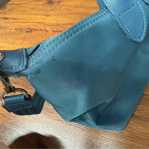 Longchamp Le Pliage Neo Teal Blue Tote Large with Strap - Picture 6 of 16